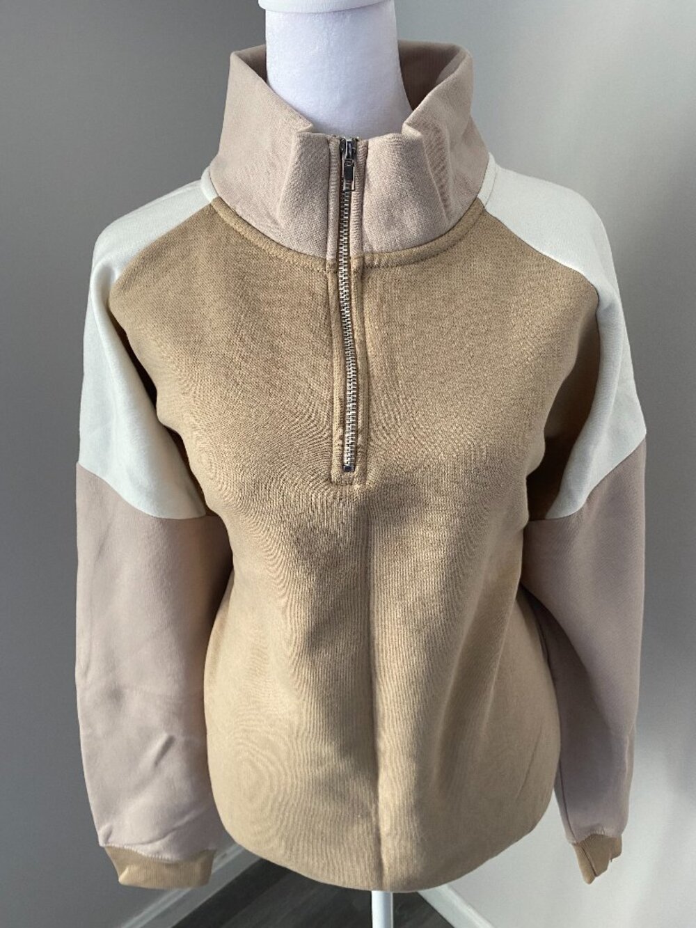 Colorblock Half Zip Sweatshirt